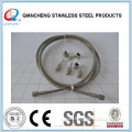 stainless steel wire braided ss 304 flexible hose transport propane